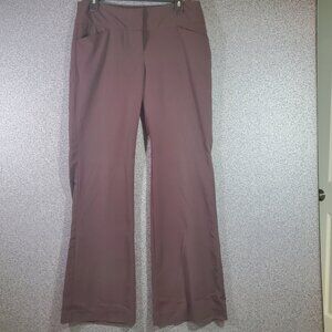 Daisy Fuentes Low Rise Boot Cut Brown Dress Pants